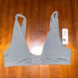 Gray dippin daisys bikini top